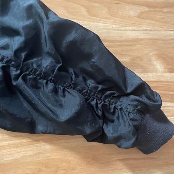 Awesome Fiorucci Women's Black Lou Bomber Jacket - Sz M - Picture 9 of 15